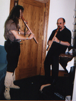 Mark ThunderWolf with Ian Anderson (Jethro Tull)